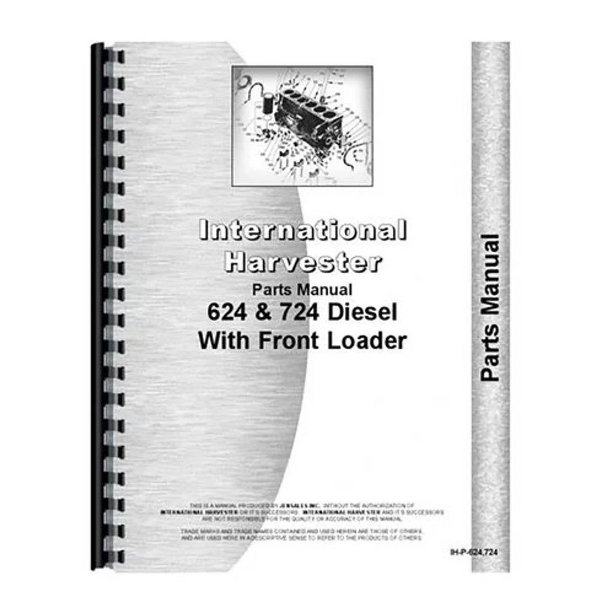 Bethesda Industrial Parts Manual fits International 624 724