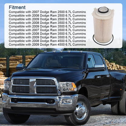 Bethesda Industrial 68061634AA Fuel Filter For 2007-2010 Dodge Ram 2500 3500 6.7L Cummins Diesel