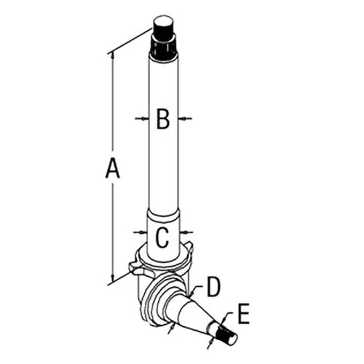 Bethesda Industrial Spindle - LH fits Ford TW5 TW10 TW15 TW20 TW25 TW35 8700 9700 D5NN3106C
