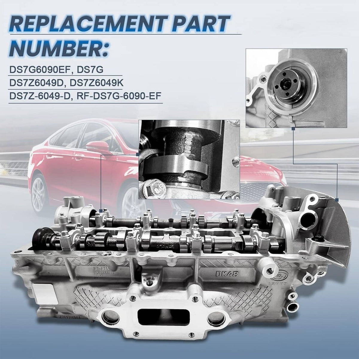 Bethesda Industrial New Cylinder Head Assembly For Ford Escape Fusion DOHC 1.5L 4 Cyl Turbo EcoBoost