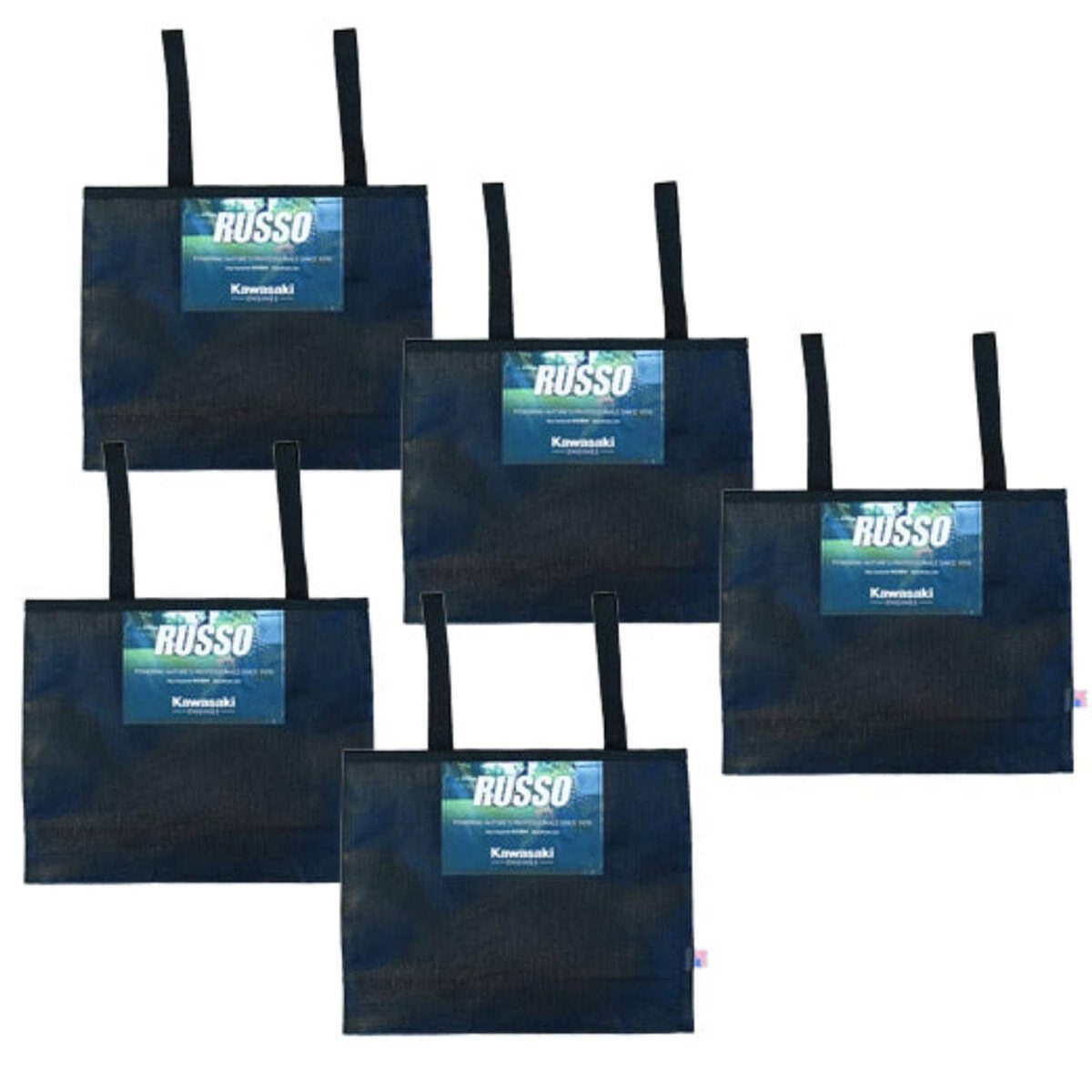 Bethesda Industrial 5PK Mesh Lawn Mower Trash Garbage Bag Debris Litter Refuse Waste Trash Walk Behi