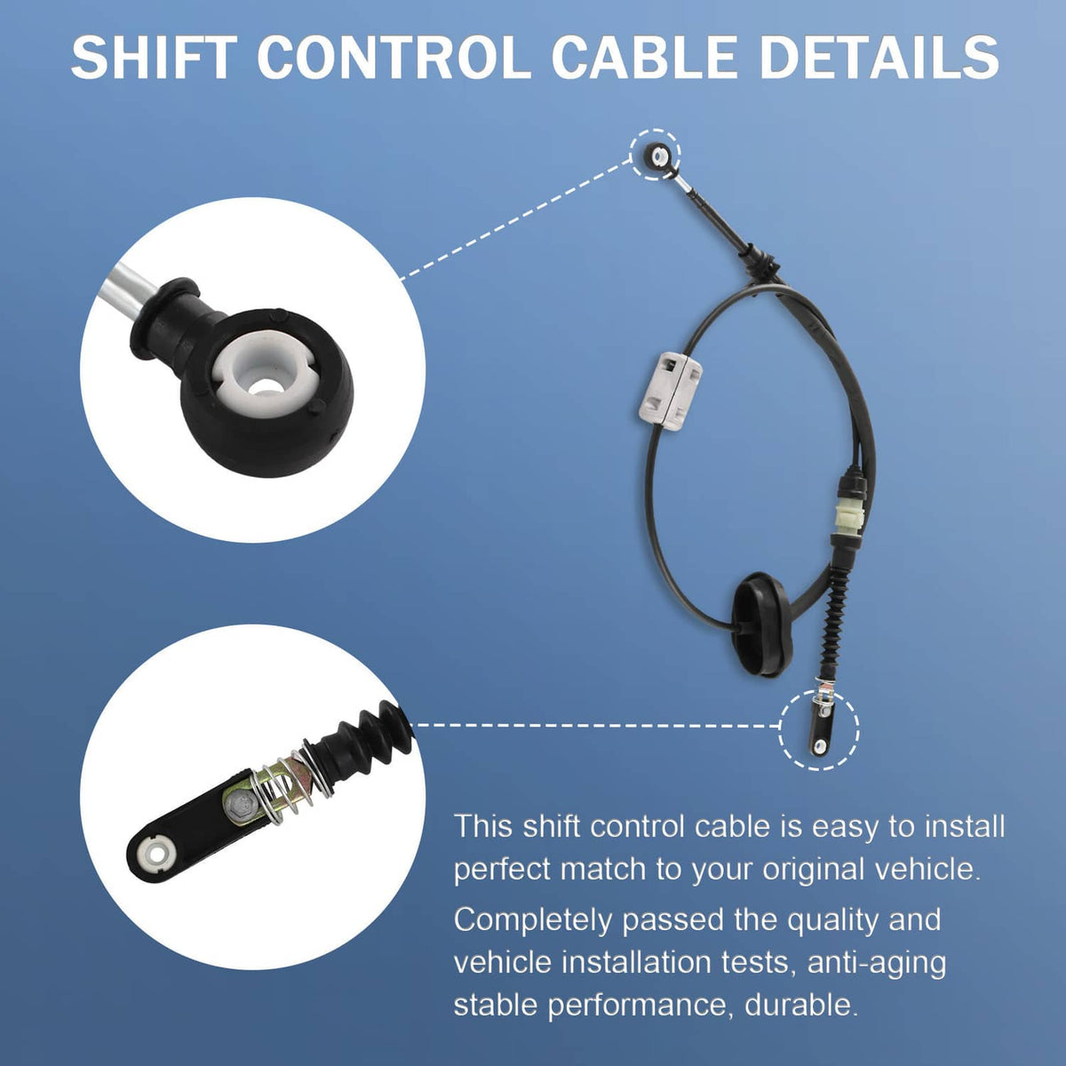 Bethesda Industrial Auto Trans Shift Cable Fits Dodge Avenger 2008-2014 Chrysler 200 2011-2014