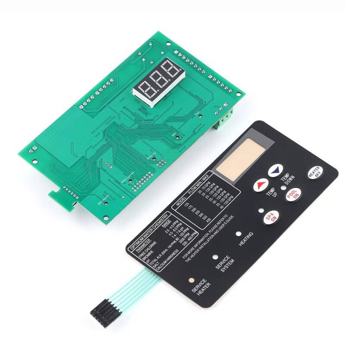 Bethesda Industrial Control Board Kit w/ 472610Z Switch Pad For Pentair Master Temp 400 42002-0007S