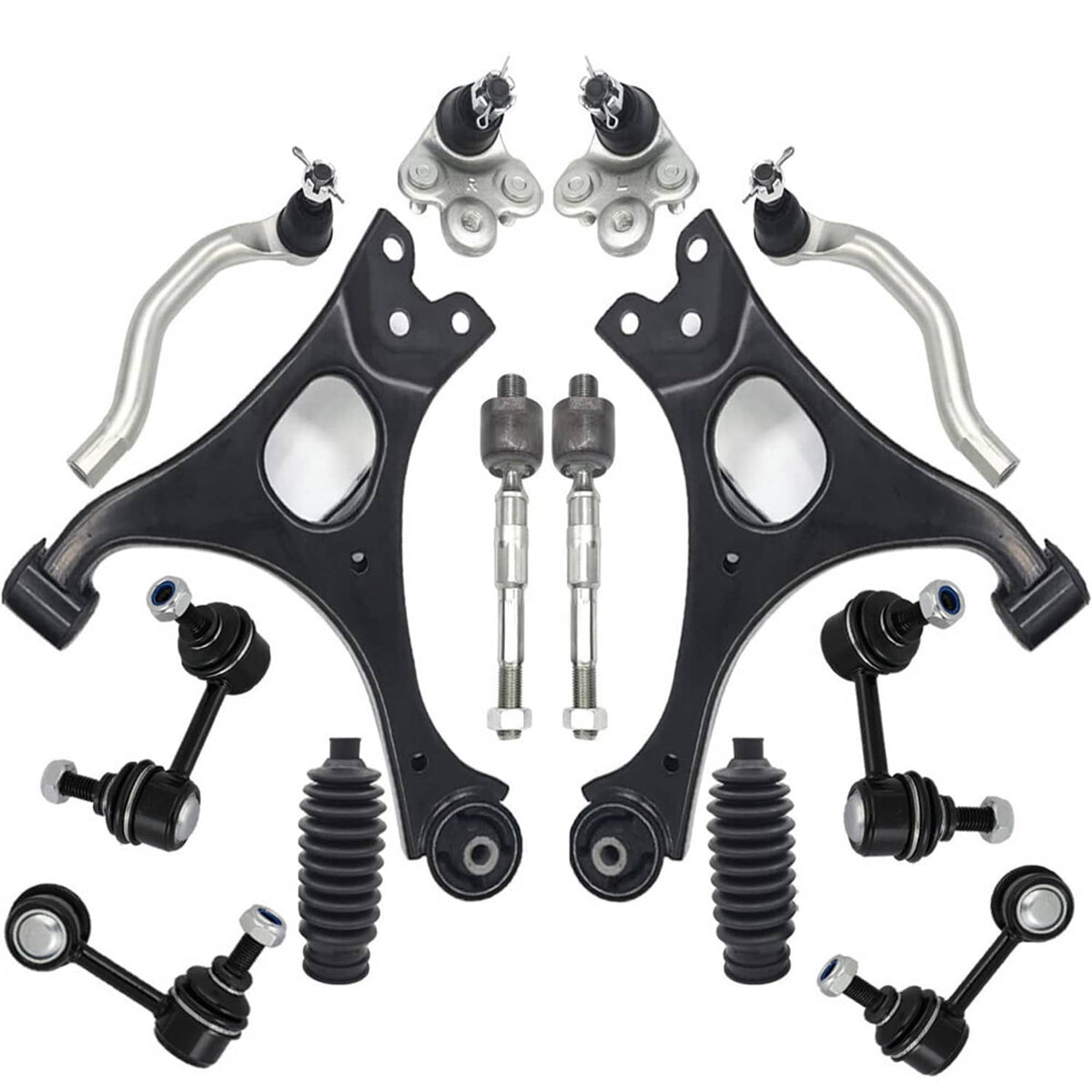 Bethesda Industrial 14Pcs Suspension Kit Front Lower Control Arms for Honda Civic 2006-2011 K620383