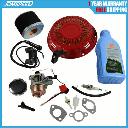 Bethesda Industrial For Honda GX270 GX240 Recoil Carburetor Spark Plug Ignition Coil Air Filter Kit