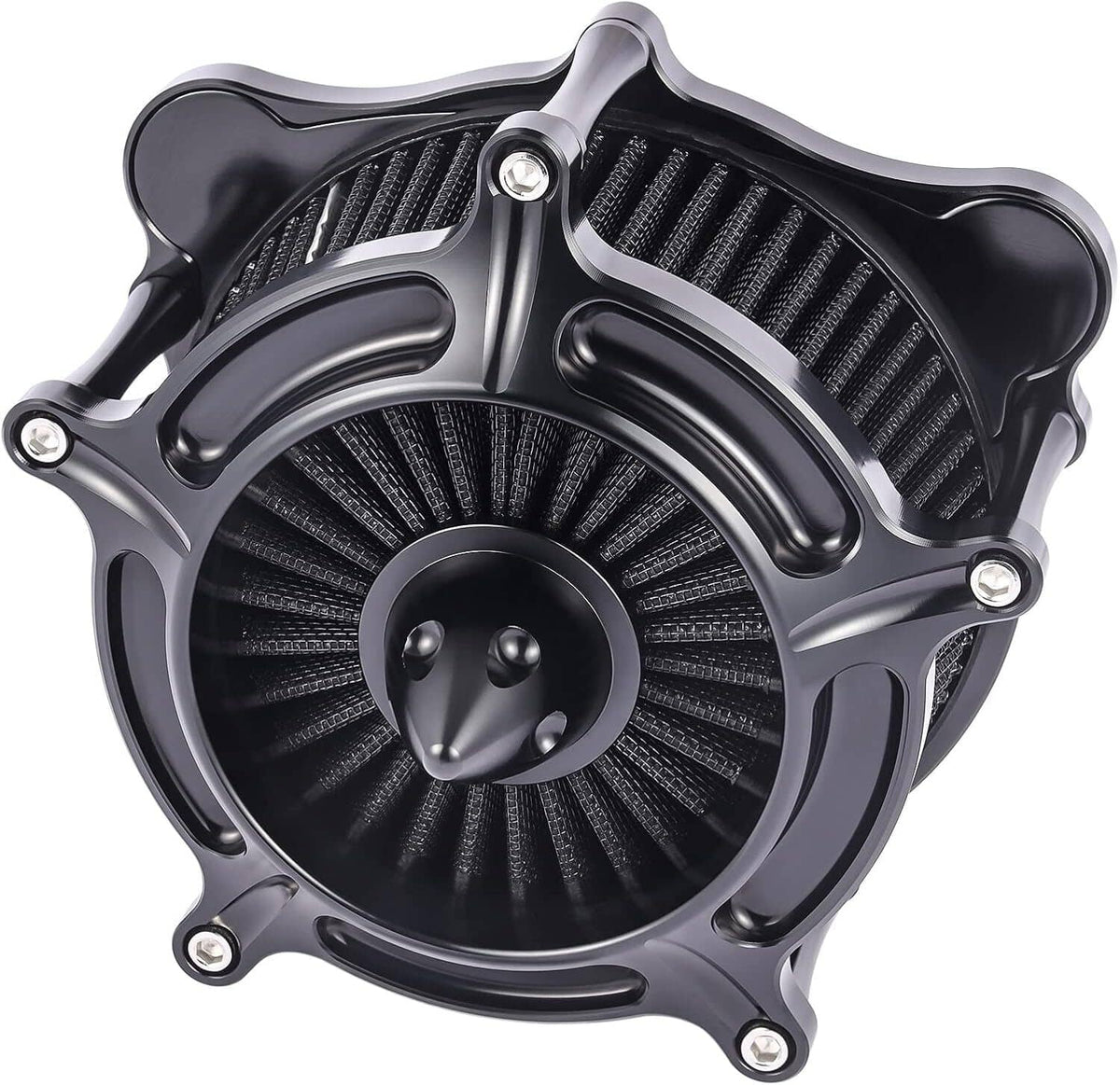 Bethesda Industrial Black Air Cleaner Intake Filter For Harley Touring Road King Street Glide 08-16