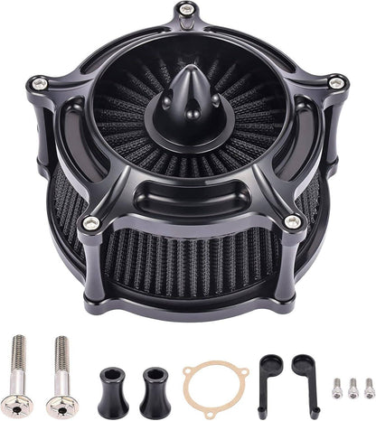 Bethesda Industrial Black Air Cleaner Intake Filter For Harley Touring Road King Street Glide 08-16