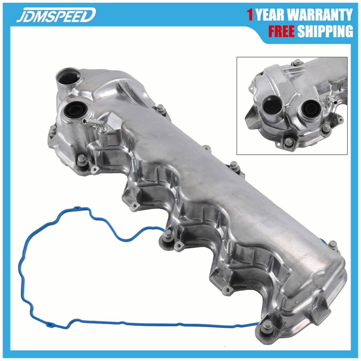 Bethesda Industrial Valve Cover w/ Gasket Right Passenger Side For 2004-2014 Ford Lincoln 4.6L 5.4L