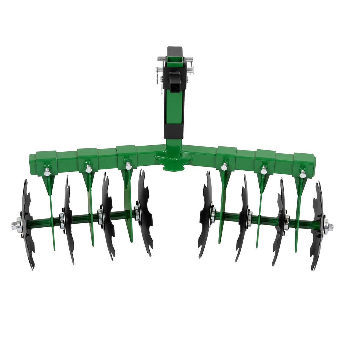 Bethesda Industrial Disc Harrow Plow 35" For ATVs UTVs Garden Tractors 2" Receiver Hitch W/ 8 Blades