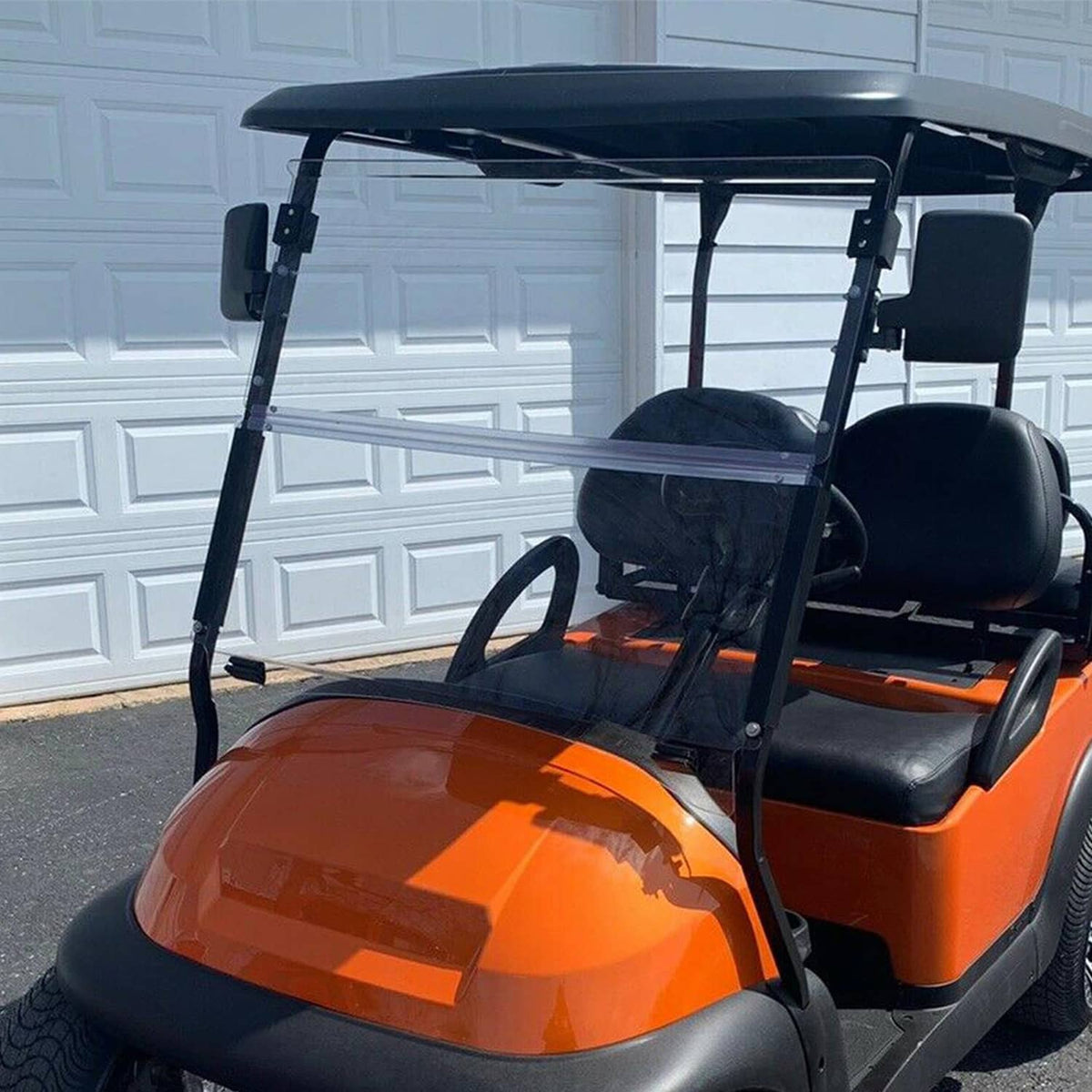 Bethesda Industrial Windshield For Club Car Precedent 2004 - Up Folding Clear Golf Cart Windscreen