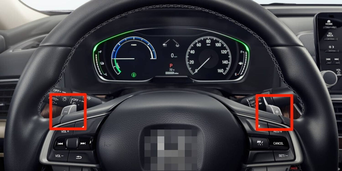Bethesda Industrial Carbon Fiber Pattern Steering Wheel Paddle Shift For Honda Accord Civic CR-V