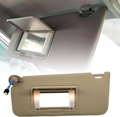 Bethesda Industrial Left Driver Side Sun Visor w/ Light & Mirror For 2008-2017 Honda Accord Beige