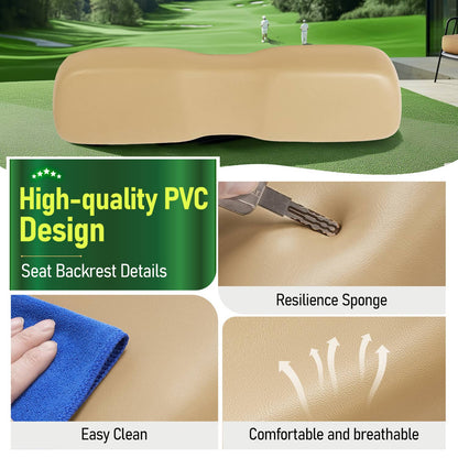 Bethesda Industrial For Club Car DS Golf Cart 2000.5-up Tan Front Seat Back Backrest Cushion