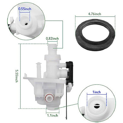 Bethesda Industrial Upgraded For RV Thetford Aqua Magic V Toilet Water Valve Replacement Part# 31705