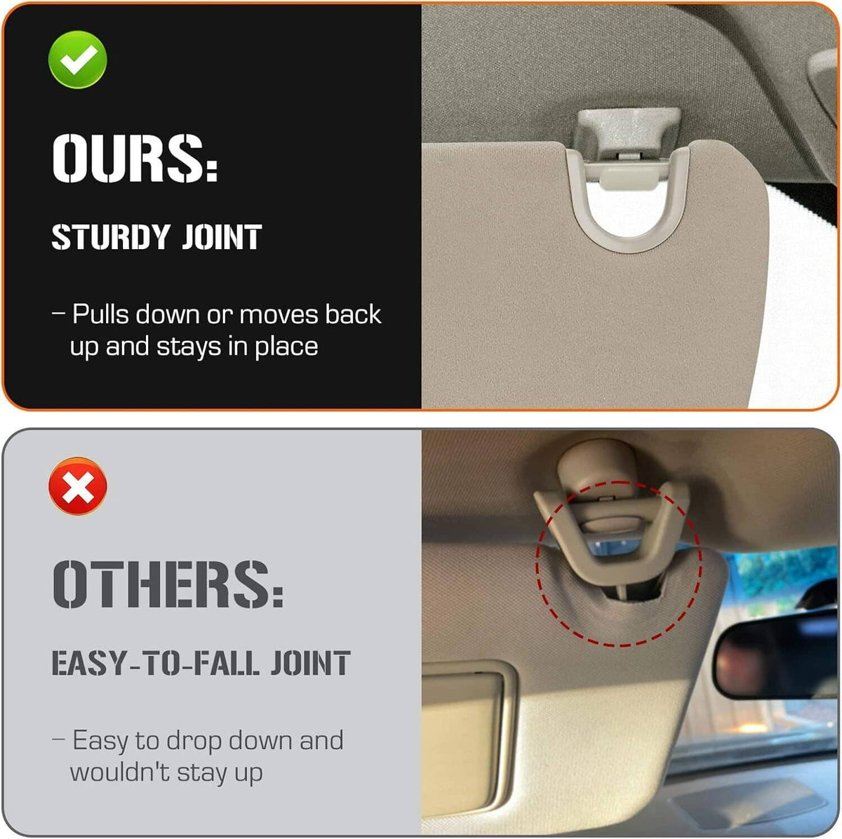 Bethesda Industrial 2Pcs Sun Visor Set Left & Right For 2002-2009 Dodge Ram 1500 2500 3500 Beige