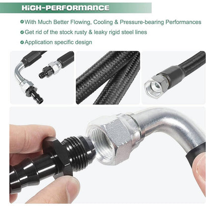Bethesda Industrial New 48RE Transmission Cooler Hose Line Fittings for 2003-2007 Dodge Ram 5.9L