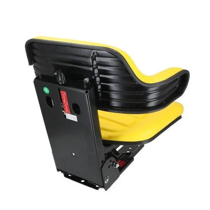 Bethesda Industrial Seat Assembly - Grammer Style Vinyl Yellow fits John Deere 2030 2040 TY24763