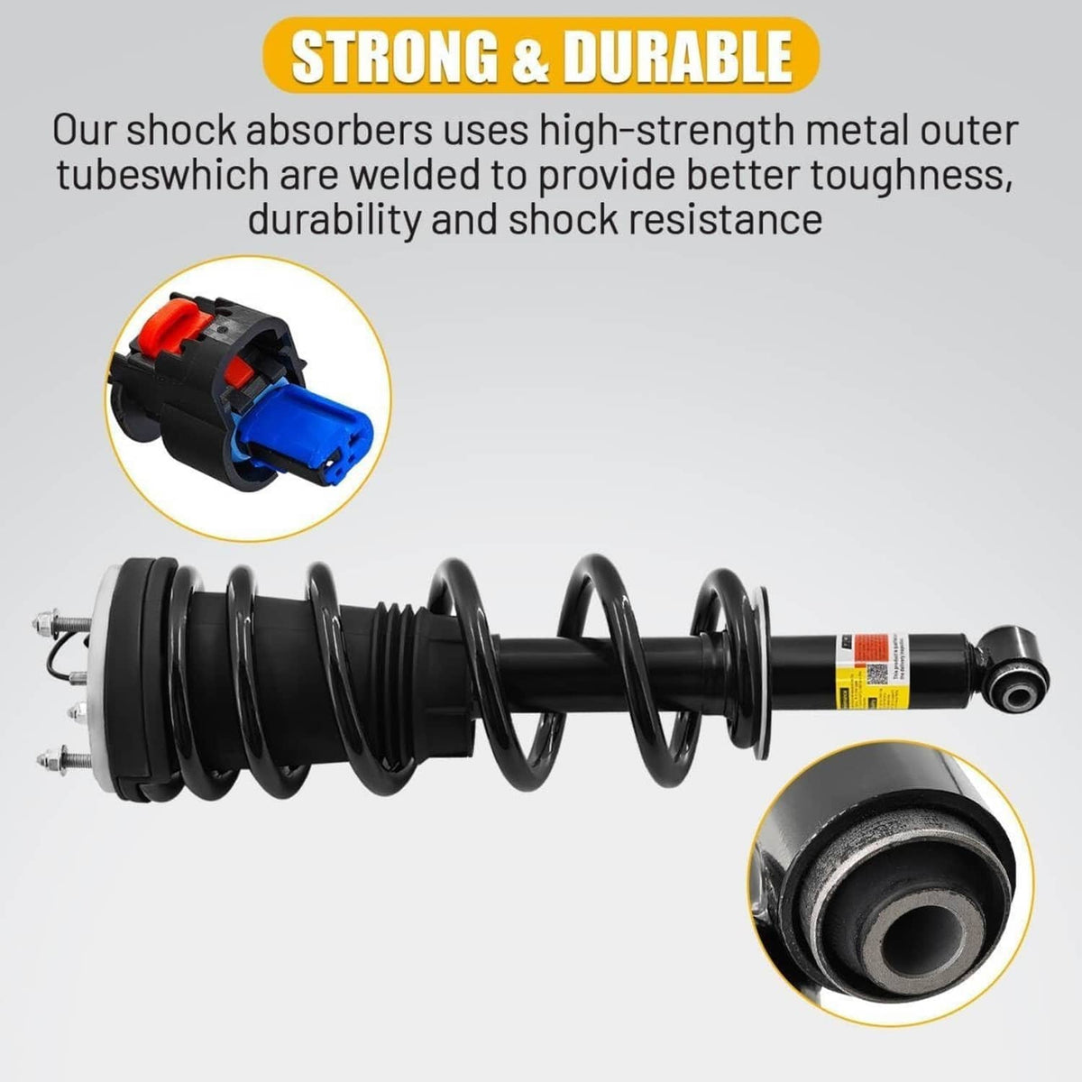 Bethesda Industrial 4x Front Rear Shock Struts Magnetic Fit 2021-2024 Escalade Chevy Tahoe GMC Yukon
