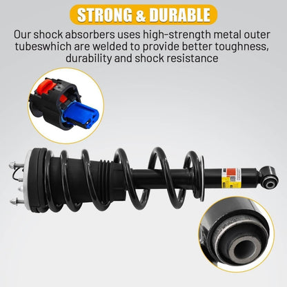 Bethesda Industrial 4x Front Rear Shock Struts Magnetic Fit 2021-2024 Escalade Chevy Tahoe GMC Yukon