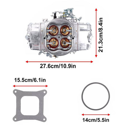 Bethesda Industrial Carb Fuel for Holley Quick BR-67199 650CFM Race Carburetor Double Pumper Replace