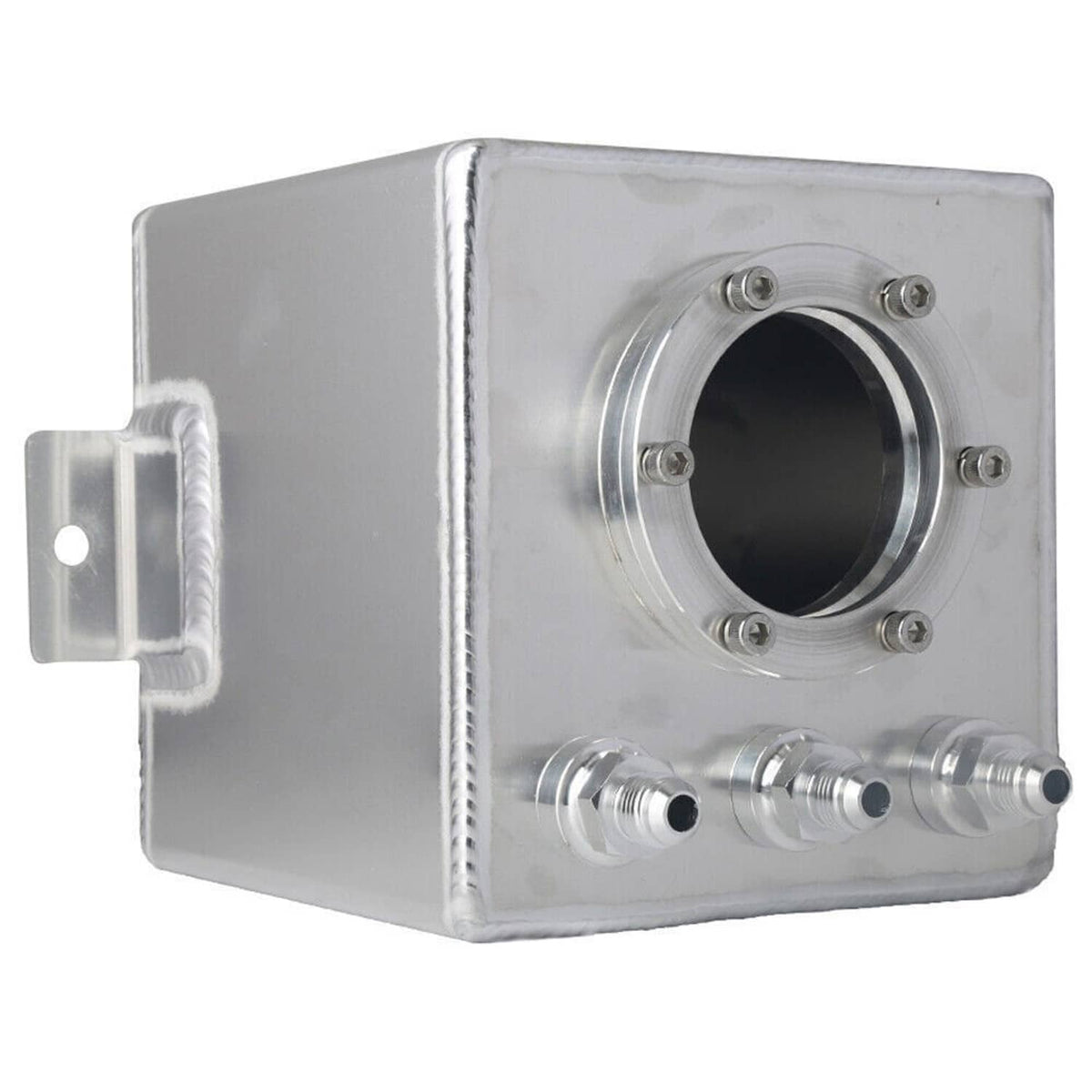 Bethesda Industrial 2L Aluminum High Flow Swirl Fuel Surge Pot Tank AN6 For 044 External Fuel Pump