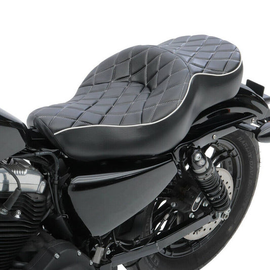 Bethesda Industrial For Harley Sportster XL 883 1200 48 Driver & Passenger Two-Up 2-UP Seat Cushion