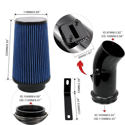 Bethesda Industrial 4" Oiled Cold Air Intake Kits For 2011-2016 Ford F250 Powerstroke Diesel 6.7L