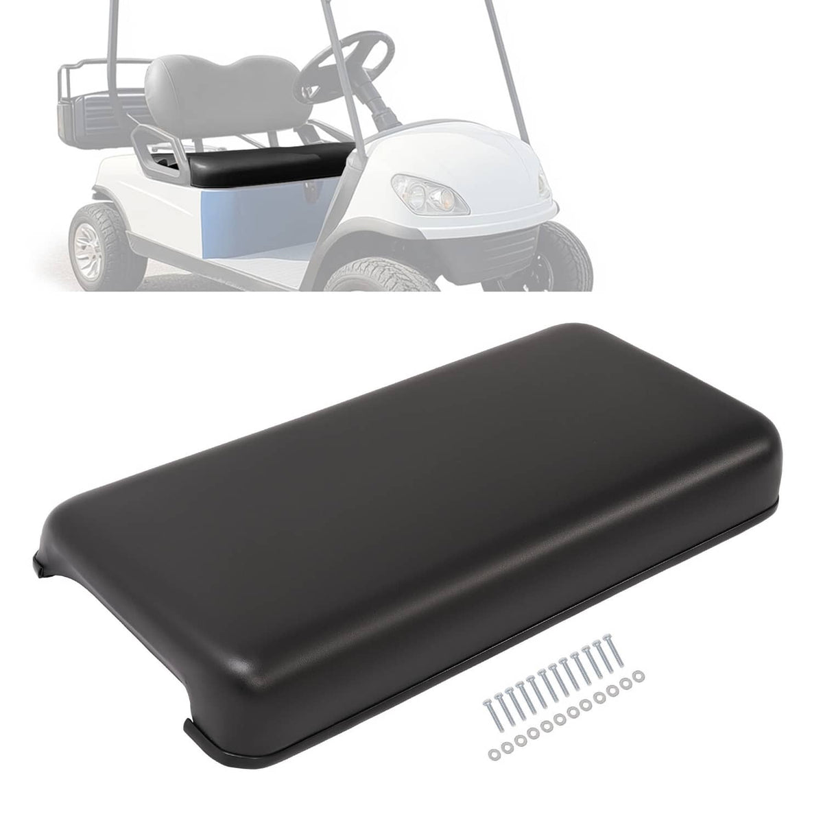 Bethesda Industrial Front Golf Cart Seat Bottom Cushion Assembly Black For Club Car DS 2000.5-up