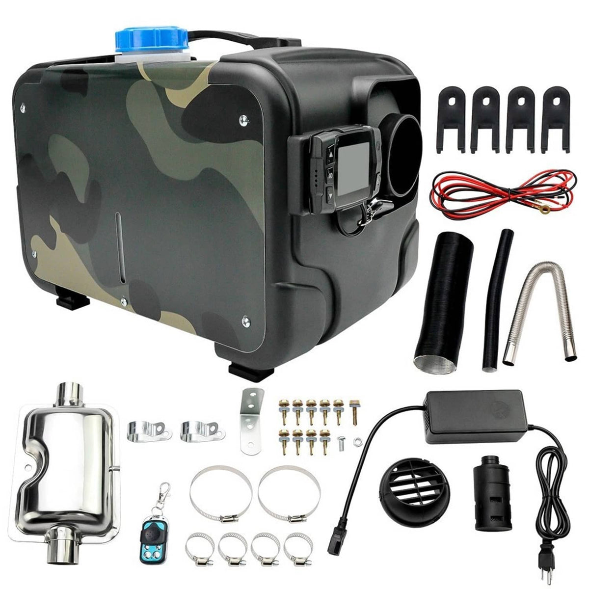 Bethesda Industrial 8KW Diesel Air Heater All in one 12V/24V 110V Bluetooth APP Remote Control Car