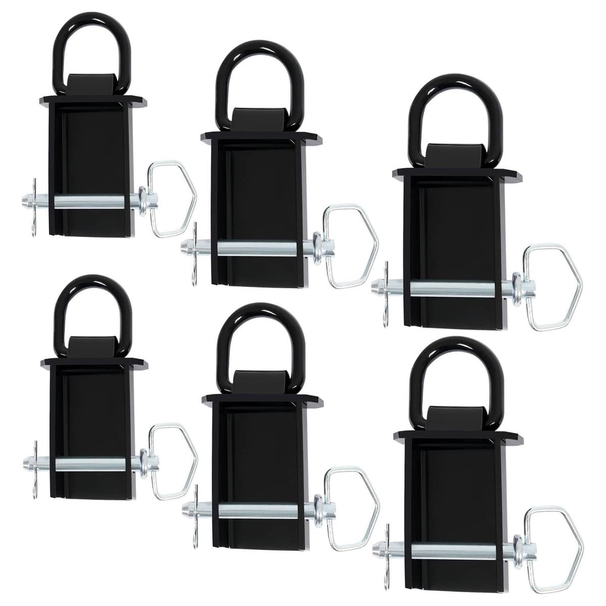 Bethesda Industrial 6PK Heavy-Duty 12,000 Lbs Removable D-Ring Stake Pocket For Flatbed/Trailers