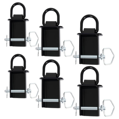 Bethesda Industrial 6PK Heavy-Duty 12,000 Lbs Removable D-Ring Stake Pocket For Flatbed/Trailers