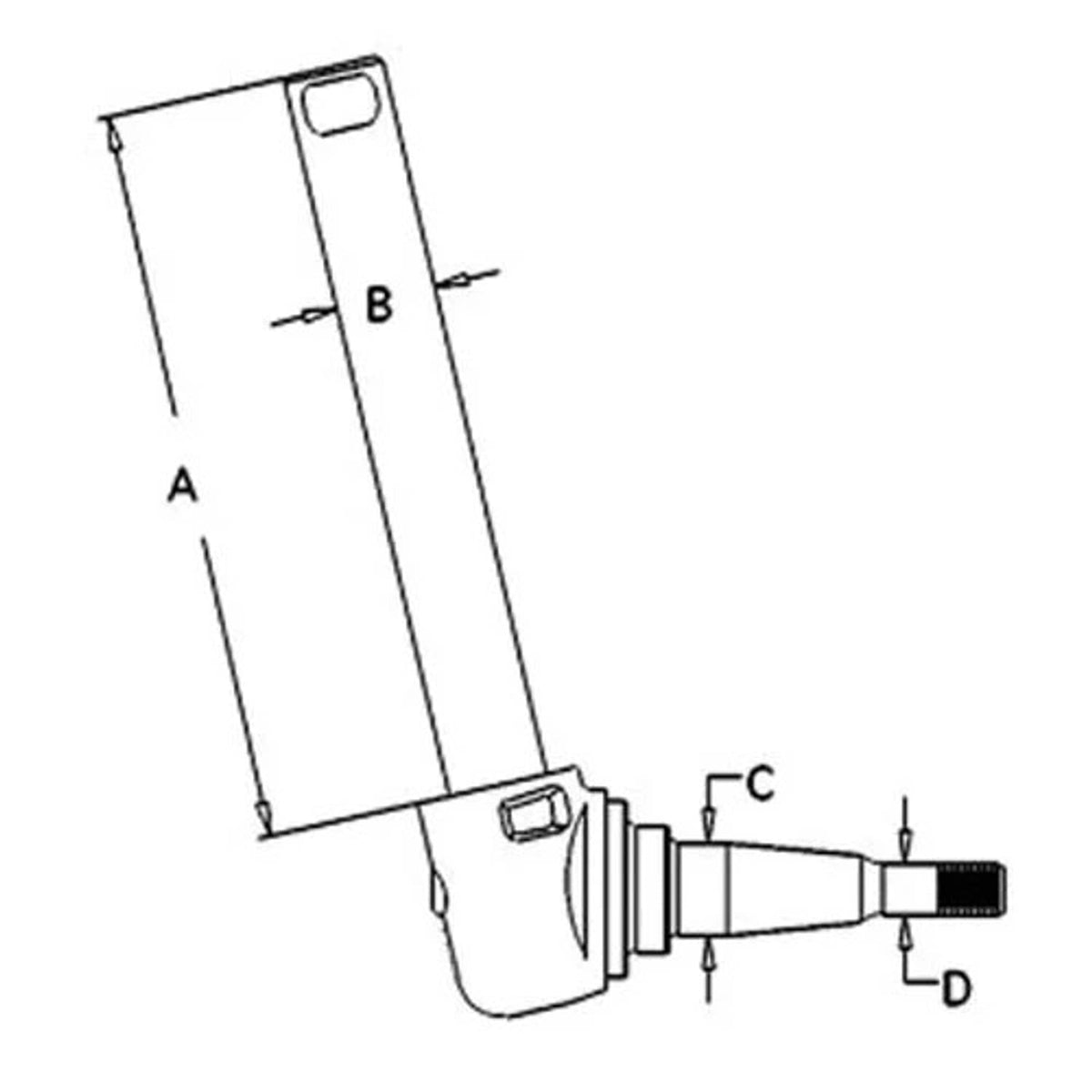 Bethesda Industrial Spindle - Left Hand fits Massey Ferguson 20D 20E 20D 20E 240 250 897231M94