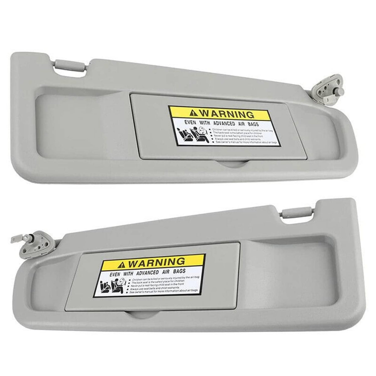 Bethesda Industrial Pair Driver & Passenger Side Light Gray Sun Visor For 2006-2011 Honda Civic