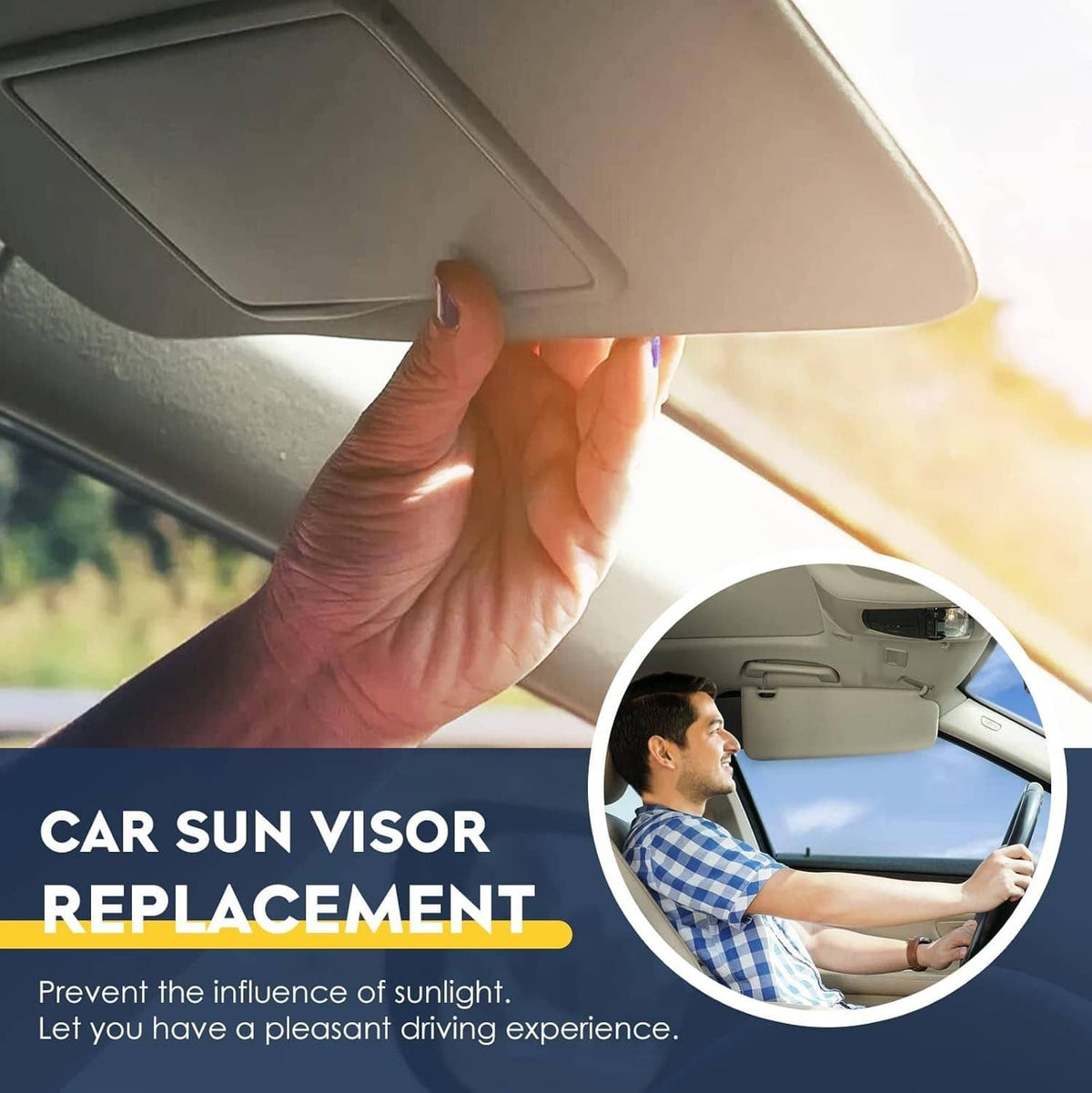 Bethesda Industrial Left Driver Side Sun Visor w/ Light & Mirror For 2008-2017 Honda Accord Beige