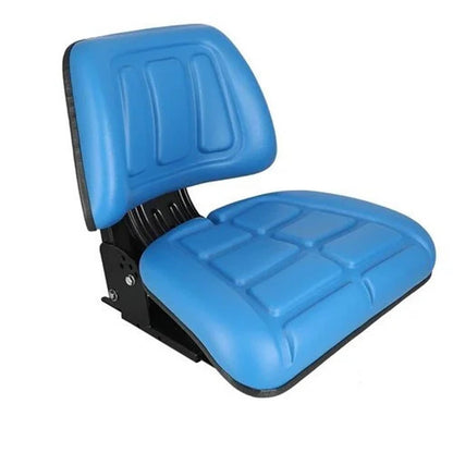 Bethesda Industrial Seat Assembly Trapezoid Backed Vinyl Blue fits Ford 3230 3930 4130 4630 86605775