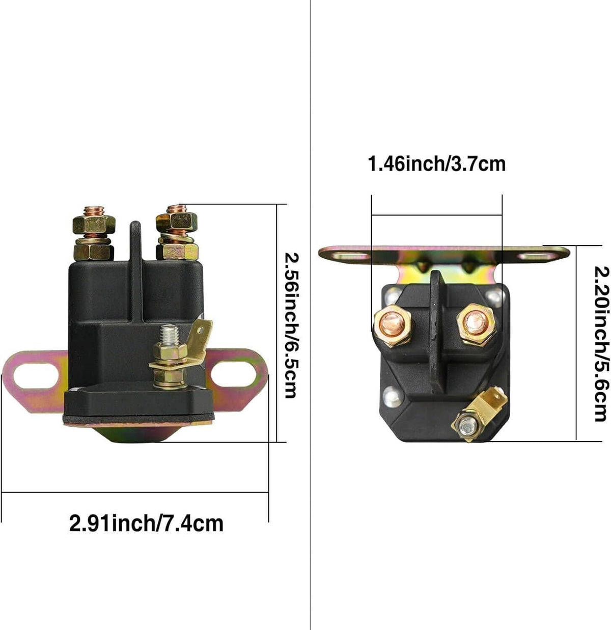 Bethesda Industrial New Lawn Mower Starter Solenoid Compatible for Trombe 030817 8321211210