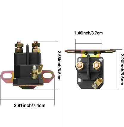 Bethesda Industrial New Lawn Mower Starter Solenoid Compatible for Trombe 030817 8321211210