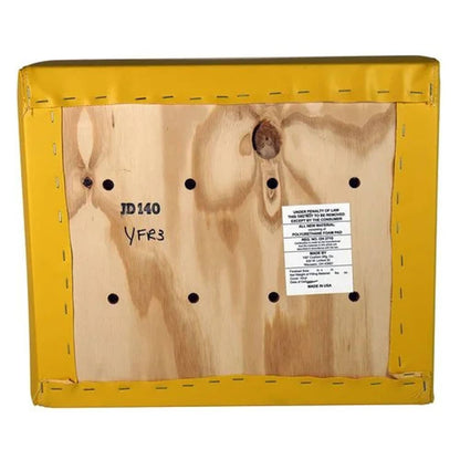 Bethesda Industrial Seat Cushion Set - 2 Piece Vinyl Yellow fits John Deere G 330 420 1010 440 40