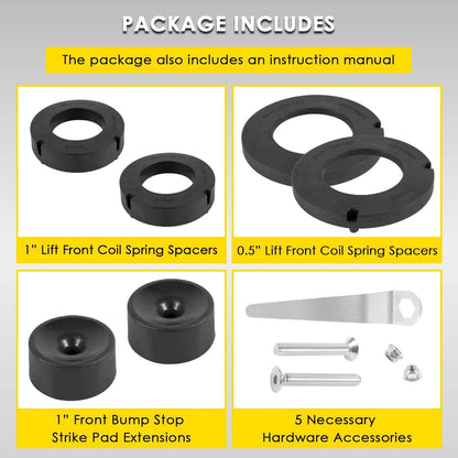 Bethesda Industrial 1155300 Front 1.5” Performance Spacer Leveling Kit for Jeep Gladiator 2020-2022