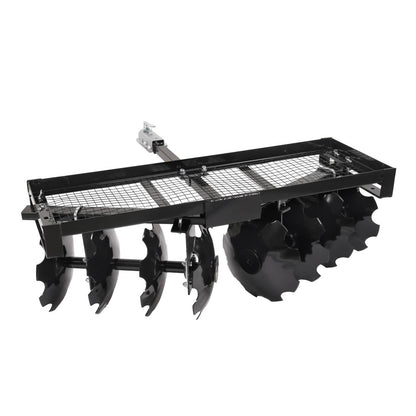 Bethesda Industrial Tow-Behind Notched Disc Harrow 4FT For ATV UTV Trailer Tilling W/ A 2" Towball