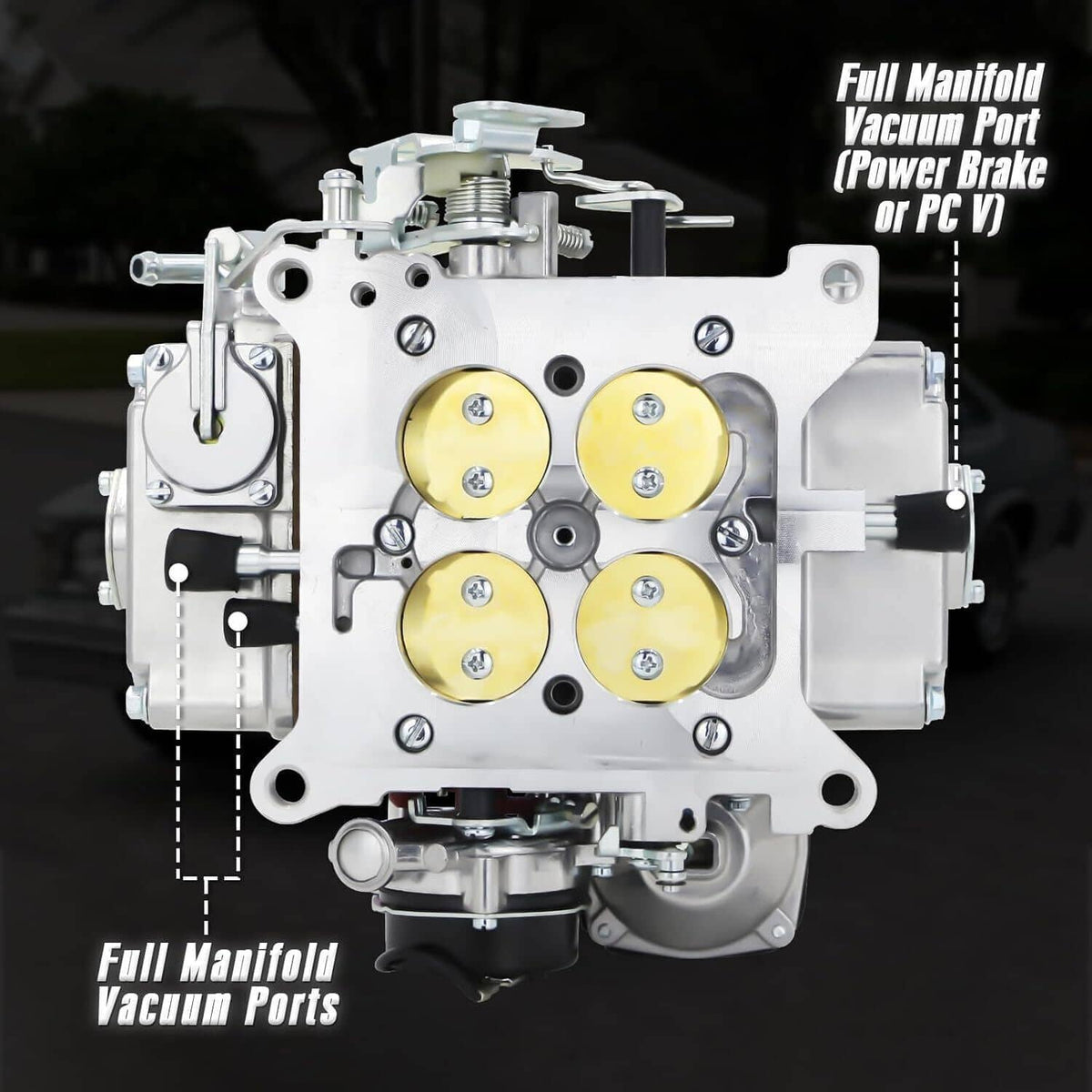 Bethesda Industrial 4 Barrel Carburetor Street Warrior 0-80457S for Holley 4160 Performance 600 CFM