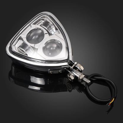 Bethesda Industrial Triangle Motorcycle Headlight Head lamp for Harley Motorcycle Chopper Cafe Racer