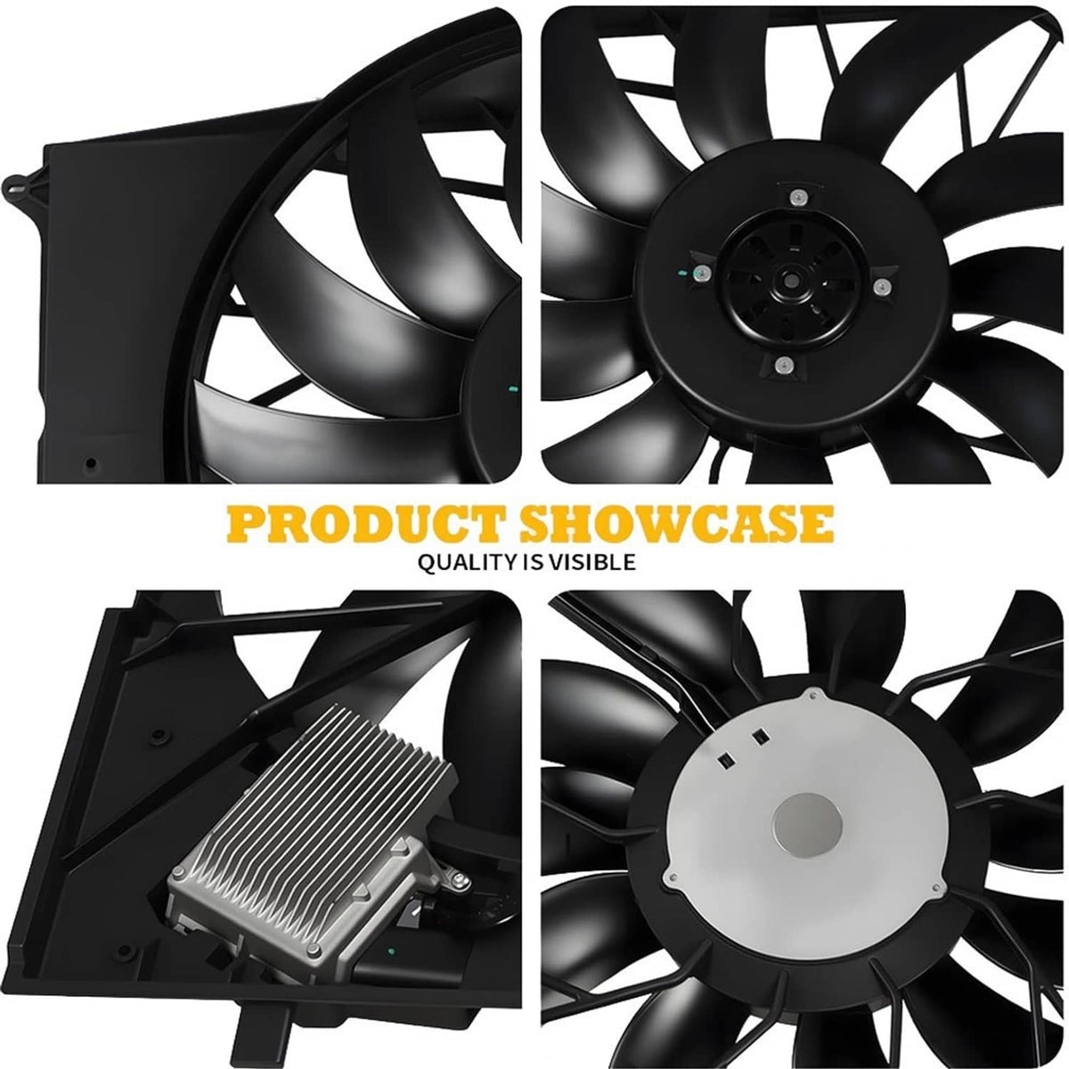 Bethesda Industrial Radiator Cooling Fan Assembly 2205000193 For 2000-2006 MERCEDES-BENZ S430 S500
