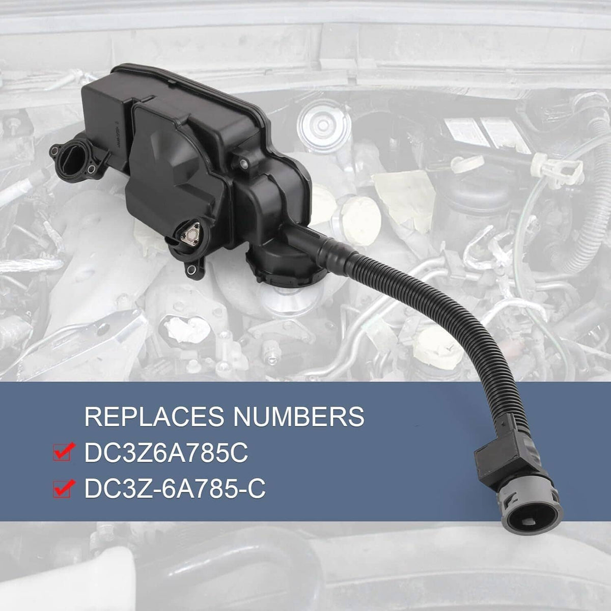 Bethesda Industrial Oil Separator Assembly for 11-16 Ford F250 F350 Super Duty 6.7L DC3Z-6A785-C