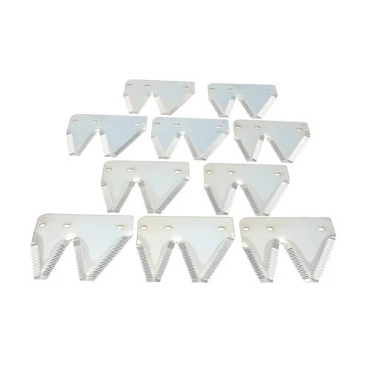 Bethesda Industrial Top Serrated Chrome End Sickle Section Right Hand 10 Pack