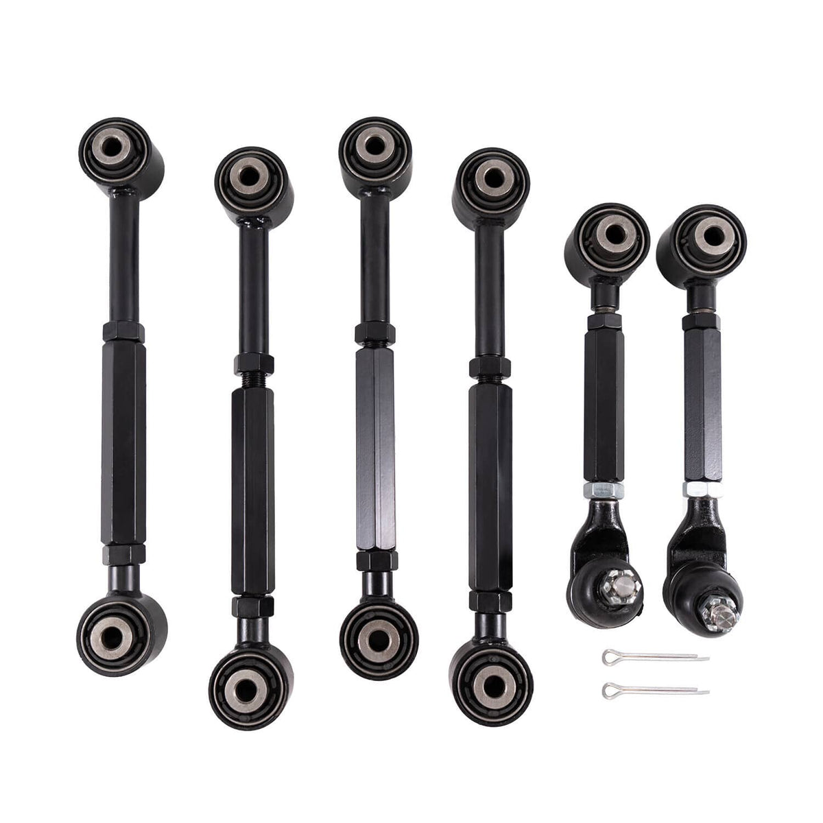 Bethesda Industrial 6pcs Rear Upper + Lower Control Toe Camber Arms for 2003-2007 Honda Accord