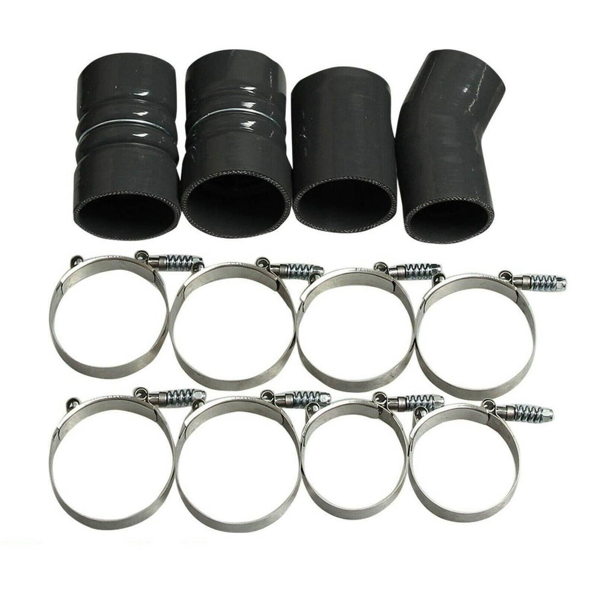 Bethesda Industrial Silver Intercooler Pipe & Boot Kit for 2003-2007 Ford 6.0L Powerstroke Diesel
