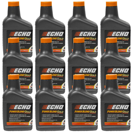 Bethesda Industrial 12 Pack Echo Oil 12.8 oz Bottles 2 Cycle Mix for 5 Gallon - Power Blend 6450005