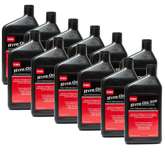 Bethesda Industrial (12) Toro Hypr-Oil 500 114-4713 Hydro Oil 1 Quart Zero Turn Lawn Mowers