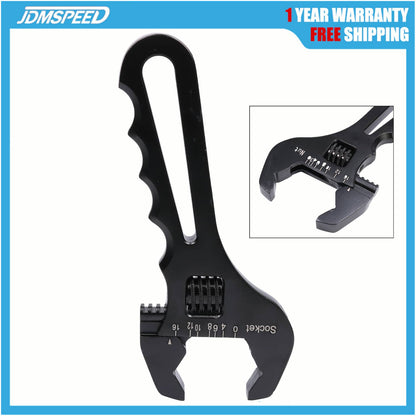 Bethesda Industrial Aluminum 3AN-16AN Adjustable Wrench Tool Spanner Black For Hose End Fitting